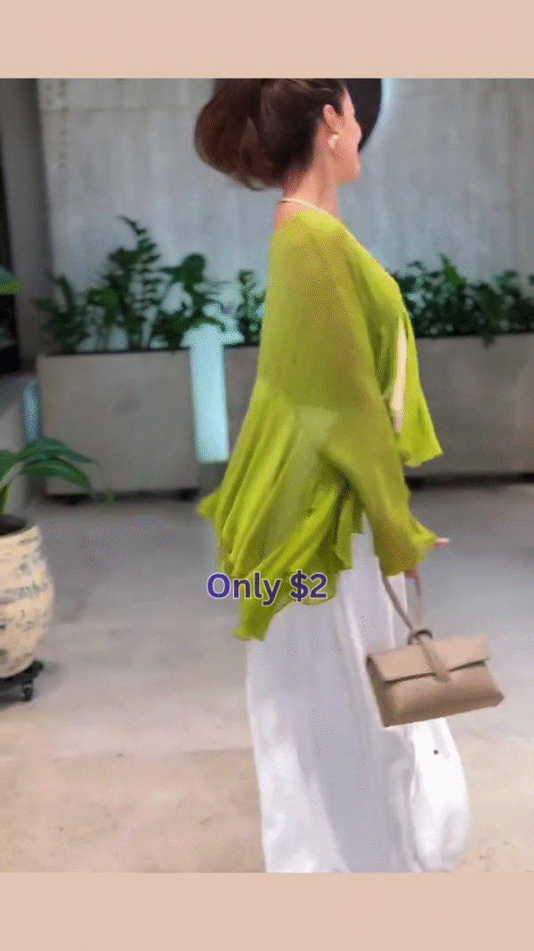 Lime Luxe: Flowing Chiffon Ruffle Top – Only $2! - Image 4